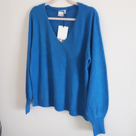 ICHI Alpa Knitted Blue Sweater /BNWT - Picture 6 of 11
